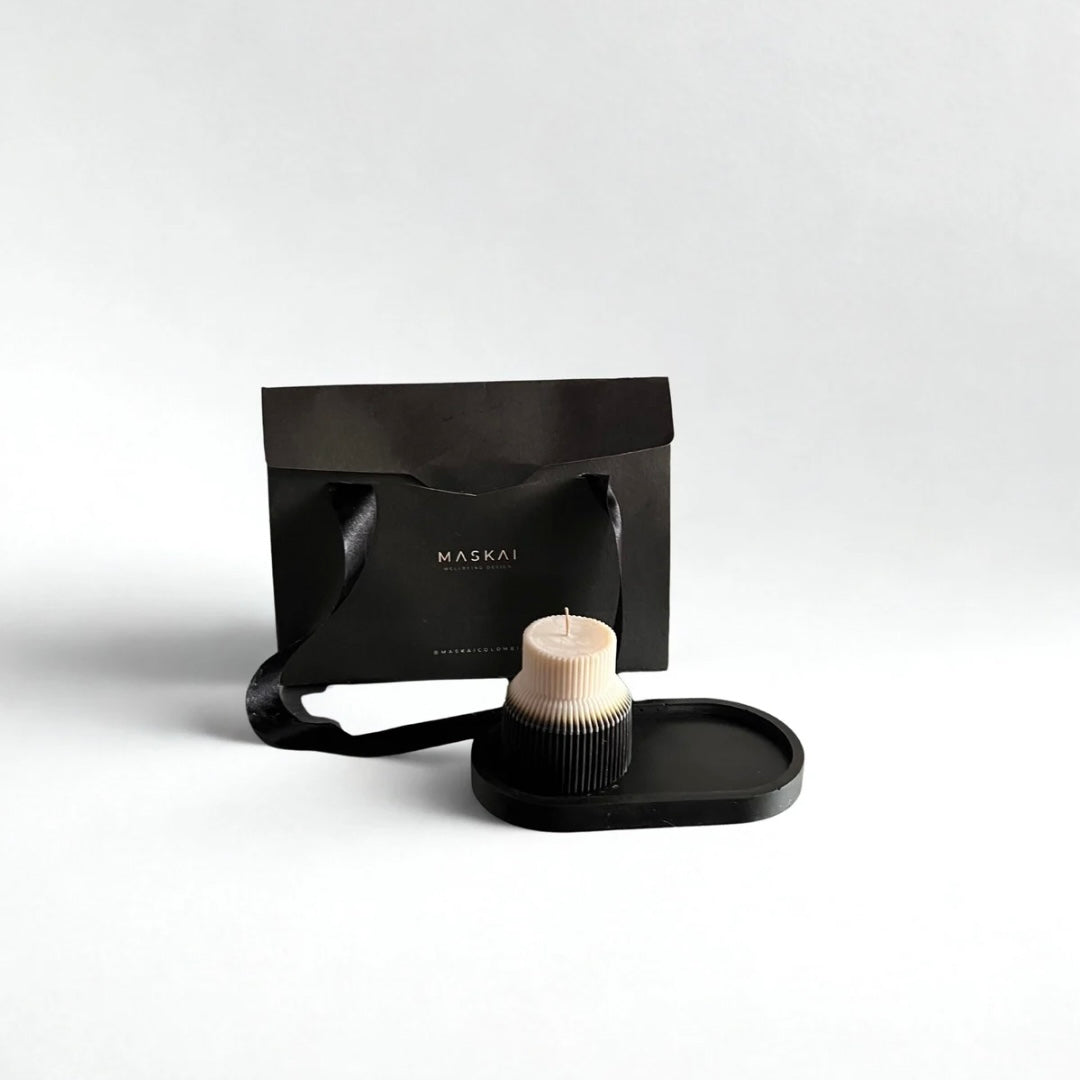 Set Dúo: Base Oval + Vela