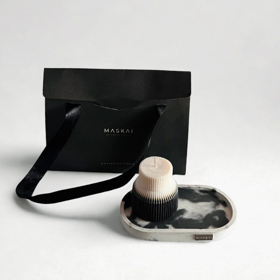 Set Dúo: Base Oval + Vela